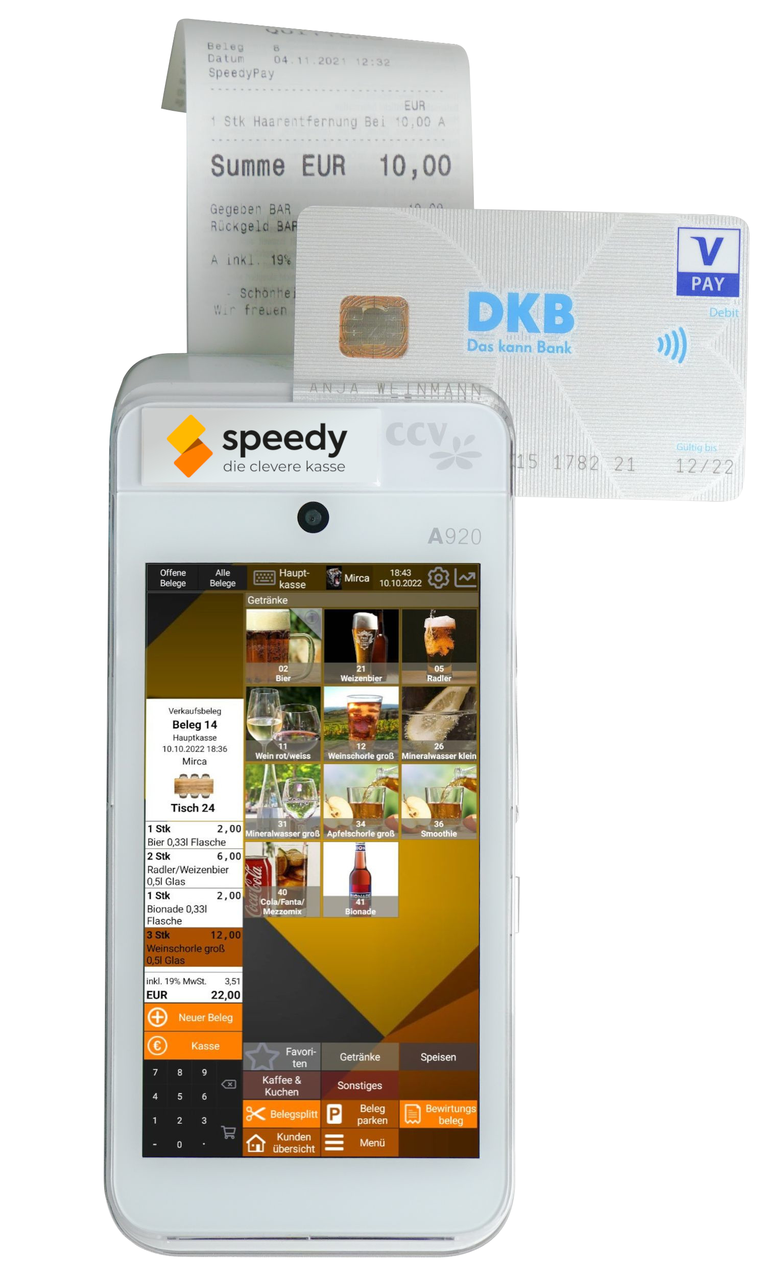 CCV A920 mit AC Pay